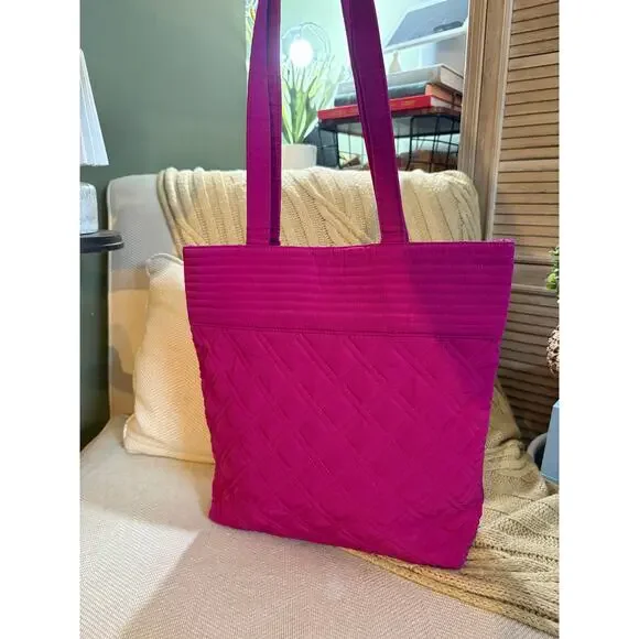 Vera Bradley Quilted Tote Bag - Majestic Magenta - Picture 4 of 6